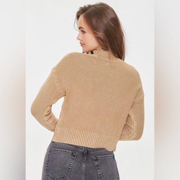 Mineral Wash Mock Neck Sweater - Picture 2 of 5